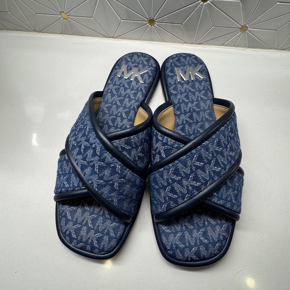 Michael Kors Blue Sandals